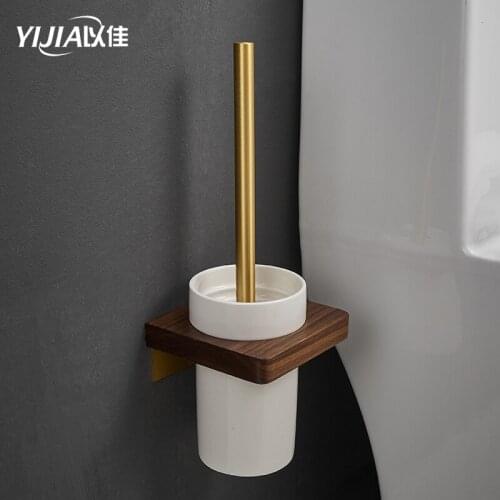 Bathroom ware Wall-mounted Toilet Brush Cleaning No Dead Corner Wash Toilet Brass Bathroom Fixture