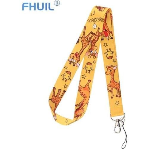 Animal Neck Strap Lanyard for Phone Charm Keys Keychain ID Card Gym USB For iPhone Huawei Badge Holder Hang Rope Lanyards