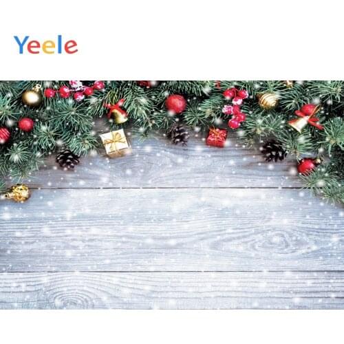 Christmas Gift Branches White Wooden Board Baby Play Party Backdrop Photography Photographic Background For Photo Studio