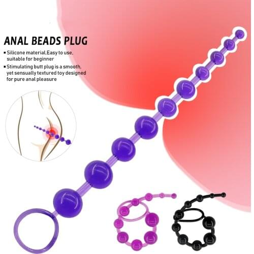 Sex Anal Toys For women Anal Beads Butt Plug Vibrator Masturbation Dildo Anal G Spot Vibrator Beads Adult Products Couple Doll