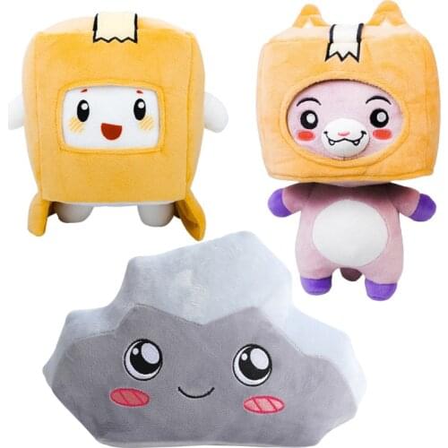 Lankybox Removable Cartoon Robot Soft Toy Plush Childrens Gift Turned Into A Doll Girl Bed Kawaii Pillow