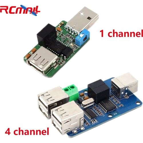 USB Isolator 1500V Isolator ADUM3160 Module Coupling Protection Board USB to USB Isolation 1Channel 4Channel Support 12Mbps 1.5M