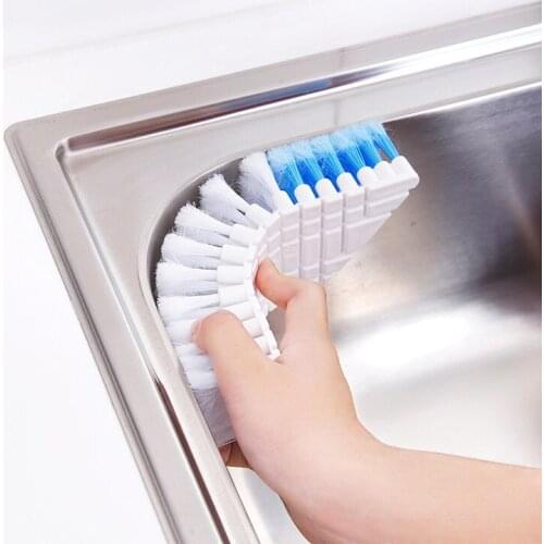 Japan Quality Kitchen Sink Bathroom Corner Scrubbing Flexible Bending Portable Washing 360 Degree Cleaning Brush