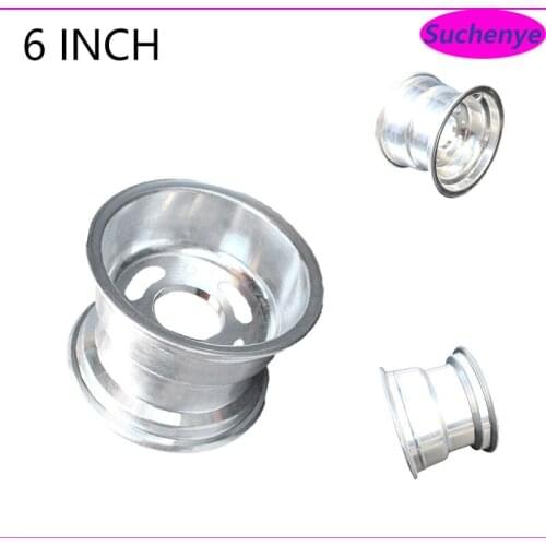 6 inch Flange Aluminum Wheel Hub use 145/70-6 13x5.00-6 13x6.50-6 ATV 3 hole Vacuum rims for 110-125cc Go-Kart ATV