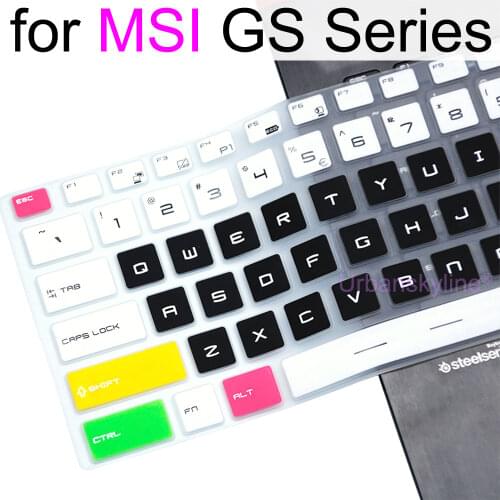 Keyboard Cover for MSI GF65 GS65 GF63 PS42 WF65 WS65 WP65 Bravo 15 Creator P65 15M Modern PS63 Clear Silicone TPU 14 Gaming
