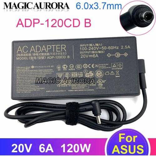 ADP-120CD B 20V 6A AC Adapter A17-120P2A Laptop Charger For ASUS Gaming PC VIVOBOOK X571 FLIP 15 VIVOBOOK PRO 15 F571GD-BQ7801T