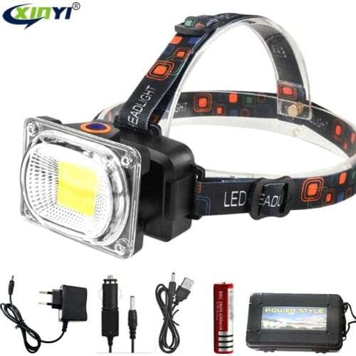Ultra Bright 6200LM COB LED Headlamp USB charging Outdoor camping Fishing headlight Work Portable Searchlight lantern flashlight