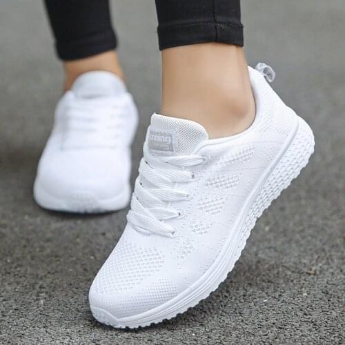 WomenS Sneakers Soft Bottem Shoes Woman Vulcanize Shoes Round Toe White Sneakers Female Shoes For Women Flats Tenis Feminino