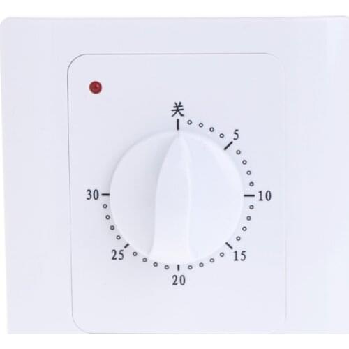AC 220V 10A 30 Minute Mechanical Countdown Timer Switch Electric Time Plug Control Knob Switch