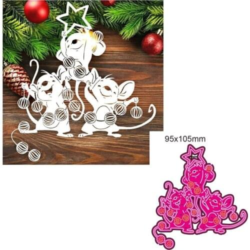 Metal cutting dies cut die mold Animal mouse decoration Scrapbook paper craft knife mould blade punch stencils