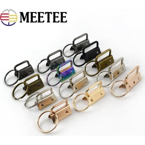 10/20pcs 20/26/32mm Belt Webbing Metal Tail Clip Ring Strap End Clips Clasp Wallet Leather Keychin Buckle Stopper DIY Crafts