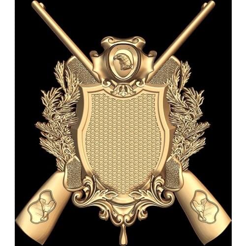 STL Model for CNC Router 3D Printer Artcam Aspire Bas Relief Hunting Medallions