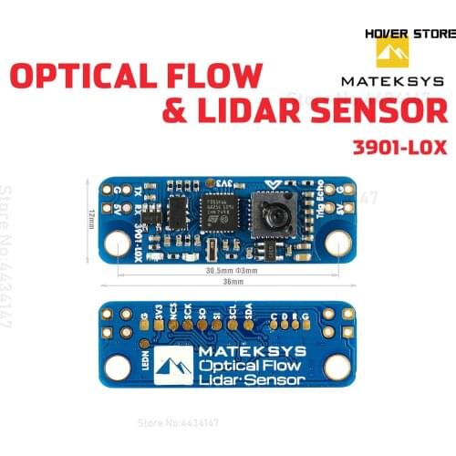 Matek Optical Flow & Lidar Sensor 3901-L0X 3901 PMW3901 Module Support INAV (2.2.x or Latest )36*12mm 2g for RC Drone FPV Racing