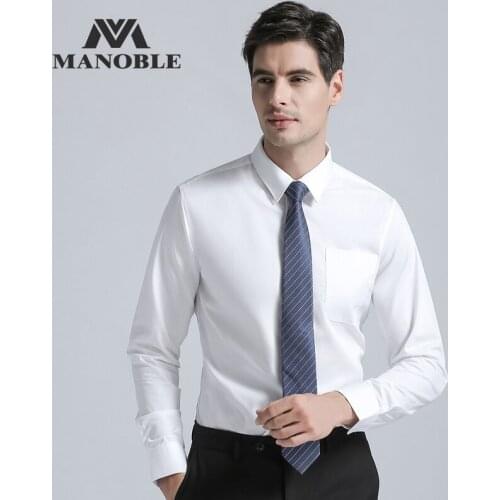 Mens Dress Shirt Brands New Fashion Regular Fit Cufflink Shirts Business Long Sleeve Business Suits Shirts Solid Color