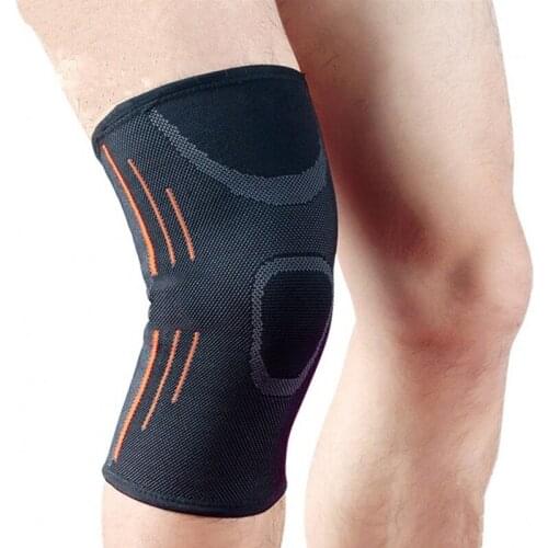 1pcs Outdoor Sports Fitness Knee Pads Support Patella Knee Gym Protector Silicone Antislip Shock Absorption for Calf Knee