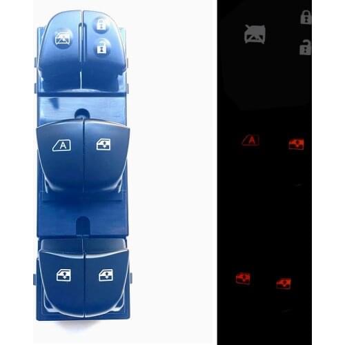 New 4 LED Auto Power Window Switch/Single Window switch With LED For Nissan Qashqai J11/Altima/Sylphy/Tiida/X-Trail Orange light