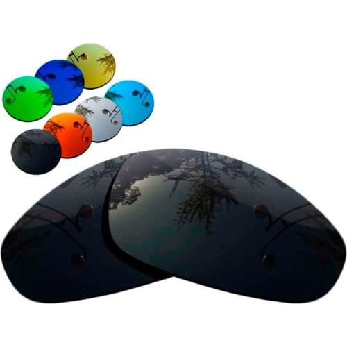 100% Precisely Cut Polarized Replacement Lenses for Juliet Sunglasses Solid Black Color- Choices