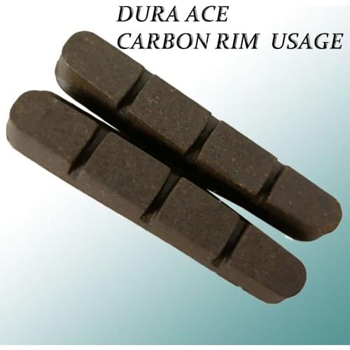 Replacement Dura Ace Carbon Rim Rubber + Cork brake pads for V brake Road/Mountain bike brake shoes bicycle