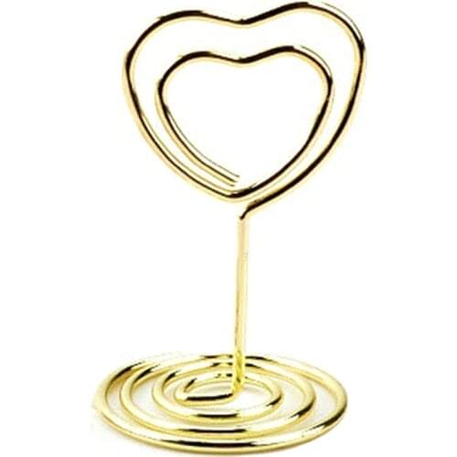 Photo Clip Office Decoration Iron Message Clip Card Clip Office Desk Decoration Heart-Shaped Creative Message Clip