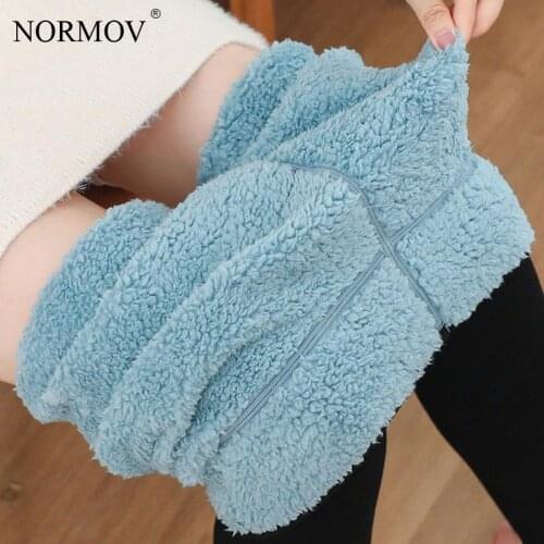 NORMOV Women Plus Velvet Leggings Winter High Waist Thick Slim Pants Cold and Windproof External Wear Warm Leggings Women