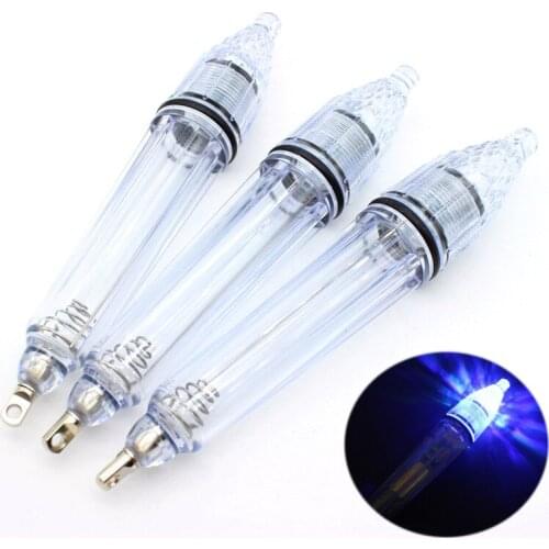 1pc 17cm 35g Double Section 5AA Battery LED Underwater Gathering Lamp Lure Attracts Fish Light Freshwater/Saltwater Fishing