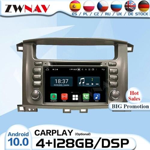 2 Din Android Radio Receiver For Toyota Lander Cruiser 100 1998 1999 2000 2001-2007 Audio Stereo Video Player CAR GPS Head Unit