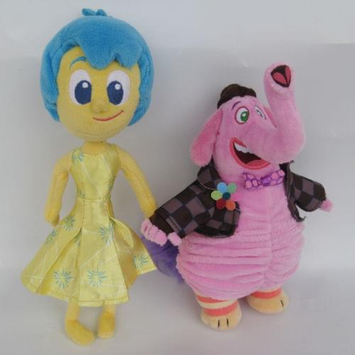 Disney 2pcs INSIDE OUT JOY Bing Bong Elephant Plush Toys New