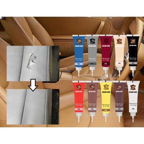 20ml Leather Repair Gel Diy Apparel Sewing Gel Car Seat Home Leather Complementary Color Repair Patch Refurbishing Cream Cleaner