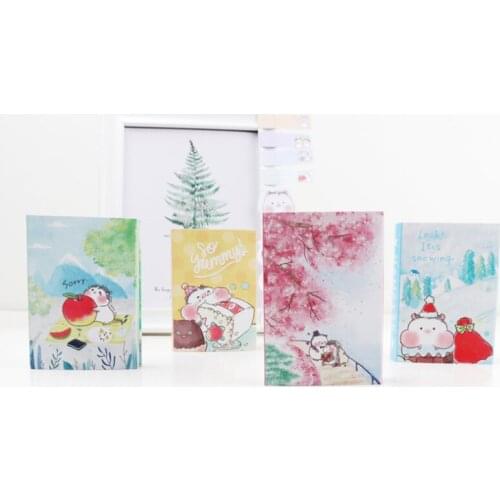 20pack/lot New Arrival Peach Hamster Paper Sticky Notes Student Sticky For Kids Creative Stationery