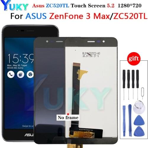 5.2 ''Voor Asus Zenfone 3 Max ZC520TL Lcd Display Panel Touch Screen Digitizer Glas Sensor Vergadering Vervangende Onderdelen