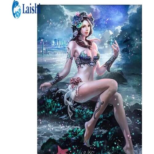 5D DIY Cartoon girl full round Diamond Painting Rhinestone Embroidery Cross Stitch Kit Mosaic Diamond Art Home Decoration pictur