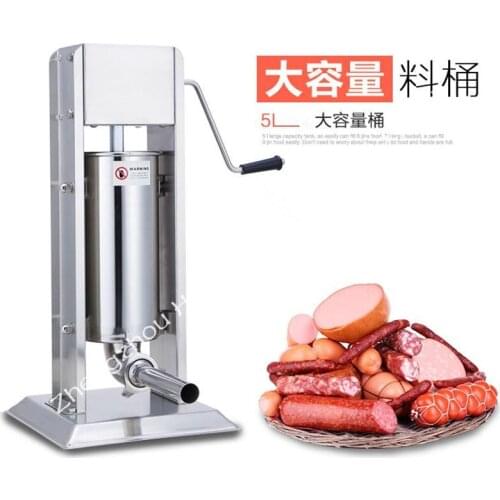 5L hand stainless steel sausage stuffer machine make sausage