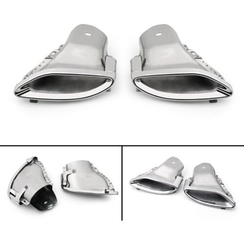 Artudatech 1Pair Rear Bumper Exhaust Muffler Tip Pipe For Benz E-Class W212 2014+For E200 E220 E250 E300 E350 E400 E500 E63 AMG