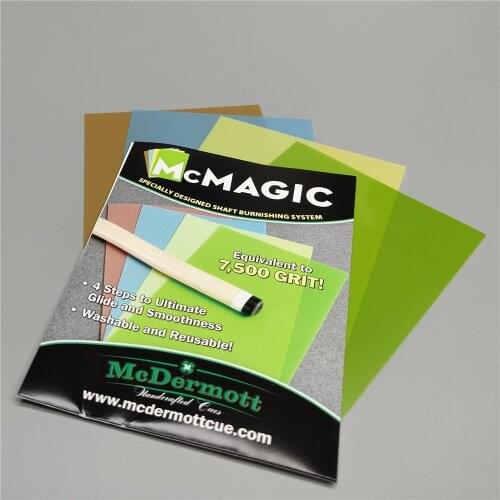 Cue Shaft McMagic Burnishing Papers McDermott Burnisher Pool Cue Maple Shaft Smooth & Seal Sand Paper Billiard Accessories