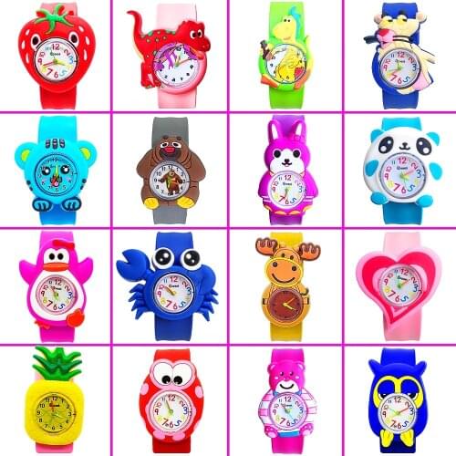 27 Styles Childrens Gift Watches Kids Learning Time Clock Children Watch Girl Boy Baby Christmas Gifts Child Slap Wrist Watch
