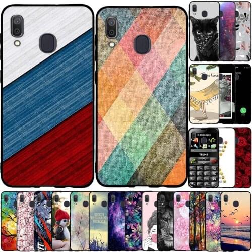 Case For Samsung Galaxy A30 Case Silicone Transparent Back Cover For Samsung Galaxy A20 Case Bumper Coque Soft Coque Cute Cat