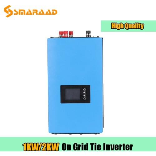 Pure Sine wave 1000W 48V 96v 110v 120v 230v wind on grid inverter built in controller grid tie inverter with wifi LED Display
