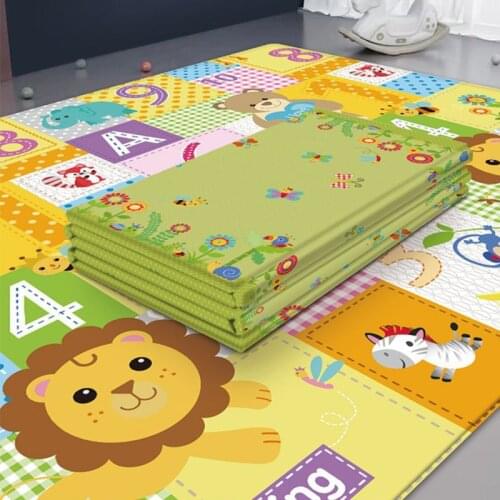 Childrens Crawling Mat Double-sided Waterproof Room Decor Soft Foam Nursery Rug Carpet Large Foldable Baby Play Puzzle Mat