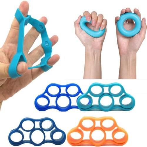 Hand Gripper Silicone Finger Expander Exercise Fitness Resistance Bands for Wrist Strength Training Finger Workout Power
