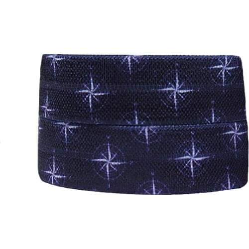 FLRA ElasticBlack flashspark fold over elastic ribbon for baby headband