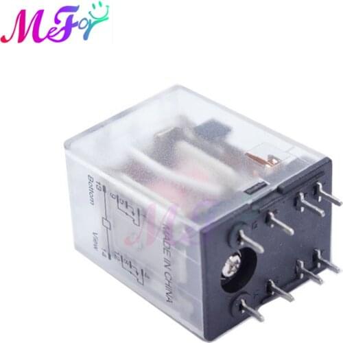 LED MY4 General Purpose Relay Switch 12V 24V 110V 220V HH54P MY4NJ 14Pin PYF14A Relay Sock Base For Car