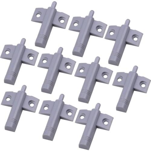 LETAOSK New 10pcs Grey Soft Close Silence Stop Closer Cushion Damper Buffer with Screws for Kitchen Door Cabinet Cupboard Drawer