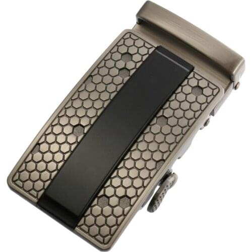 Fashion Mens Business Alloy Automatic Buckle Unique Men Plaque Belt Buckles for3.5cm Ratchet Men Apparel Accessories LY125-0352