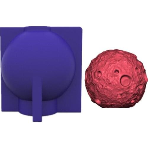 Moon Shape Silicone 3D Candle Soap Mould DIY Candle Epoxy Mold HandMade Soy Candles Aroma Wax Soap Molds