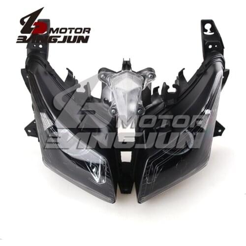 Motorcycle Black Headlight Headlamp Head Lights Lamps Assembly For Yamaha T-MAX530 TMAX530 2012-2013-2014