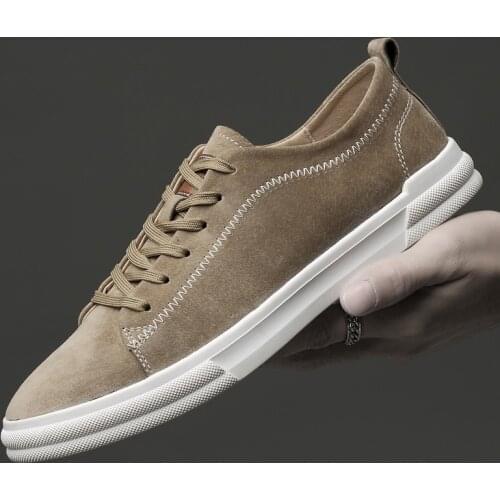 Men Shoes Fashion Genuine Leather Loafers Breathable Autumn lace up comfortable Casual Shoes Outdoor Men Sneakers 2020 New