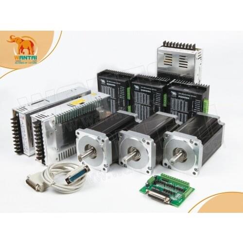 80% discount & Germany Ship) Nema 34 Wantai Stepper Motor 1600oz-in,3.5A,3 Axis 3D CNC Mill Cut Engraving, Laser, 3D Printer