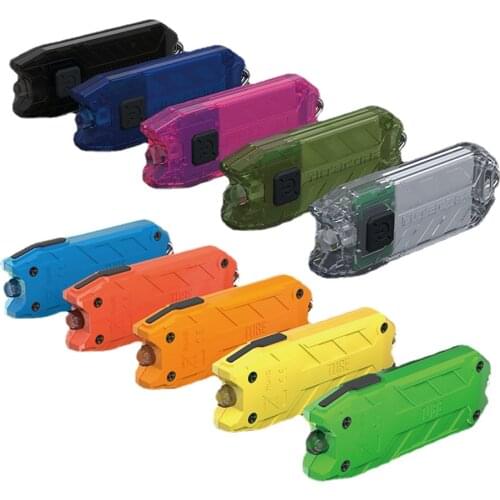 Nitecore Tube ver 2.0 Portable Light Weight USB Rechargeable EDC Pocket Flashlights Waterproof Mini Size Colorful KeyChain Lamp