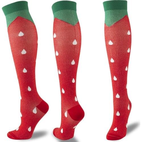 New Compression Stockings Womens Slim Beauty Leg Prevent Varicose Veins Sports Compression Men Running Long Socks Knee High