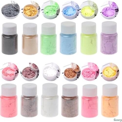 Pearlescent Mica Pigment Powder Rainbow UV Resin Epoxy Craft DIY Jewelry Making